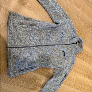 Patagonia Heathered Gray Zip-Up Jacket